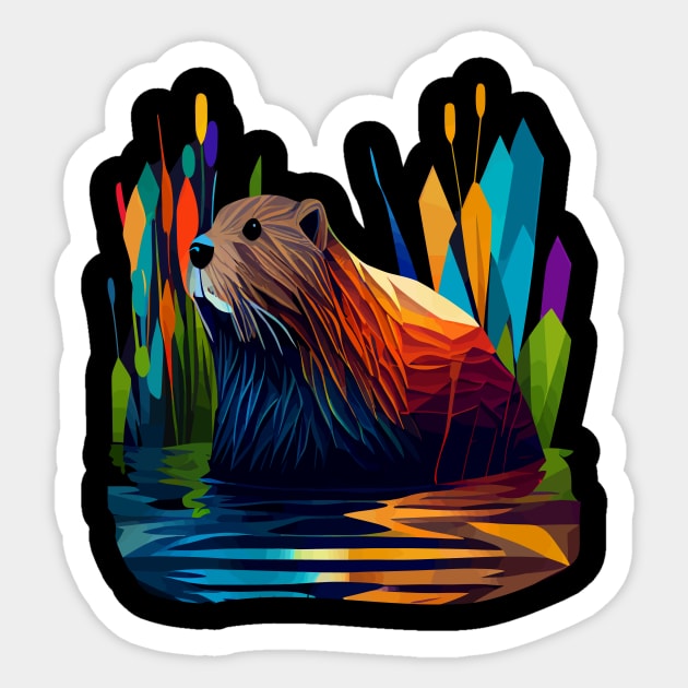 Beaver Sticker by JH Mart